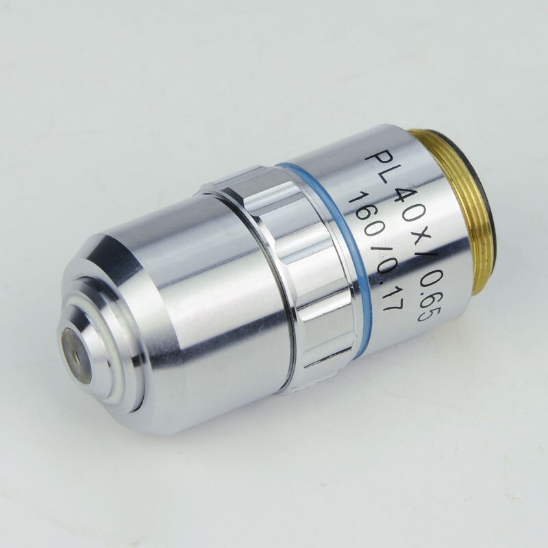 Brand 40X 10X 4X 100X Plan Achromatic Objective DIN Lens Silver Biological Microscope Lenses