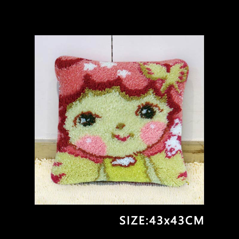 Latch Hook Kits Diy Do It Yourself Sofa Shape Europe Cushions Needlework Mat Lovely Knooppakket Blank Canvas Sofa Shape Cushions: BZ249