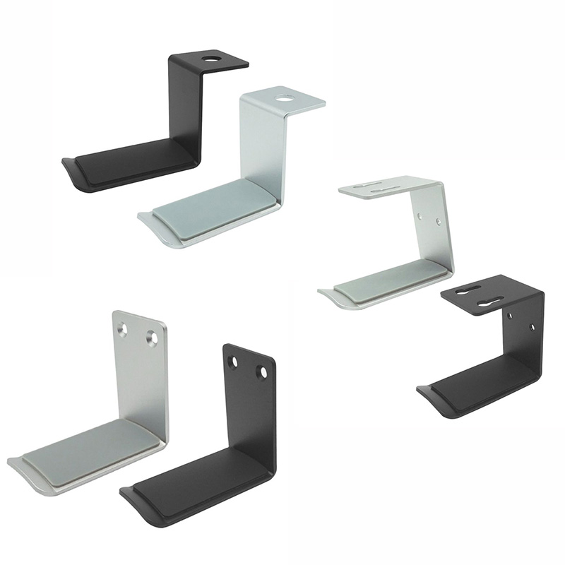 Aluminum Alloy Headphone Hanger Holder Wall Mount Headset Stand Desk Display Bracket Hanging Hook Earphone Rack
