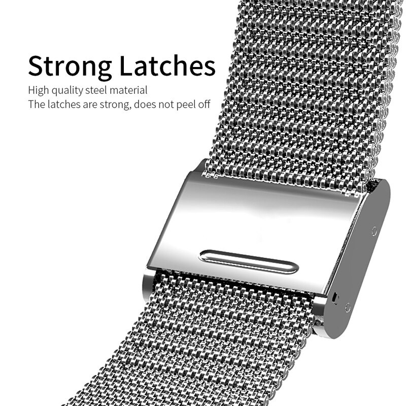 Correa de Metal magnética para Xiaomi Mi Band 4 y 3, repuesto de pulsera de acero inoxidable sin tornillo