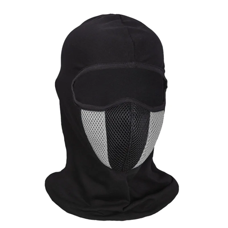 Balaclava de inverno para ciclismo, máscara facial para motocicleta, capacete completo para homens e mulheres, esportes, à prova de poeira, cachecol à prova de vento: Cinza escuro
