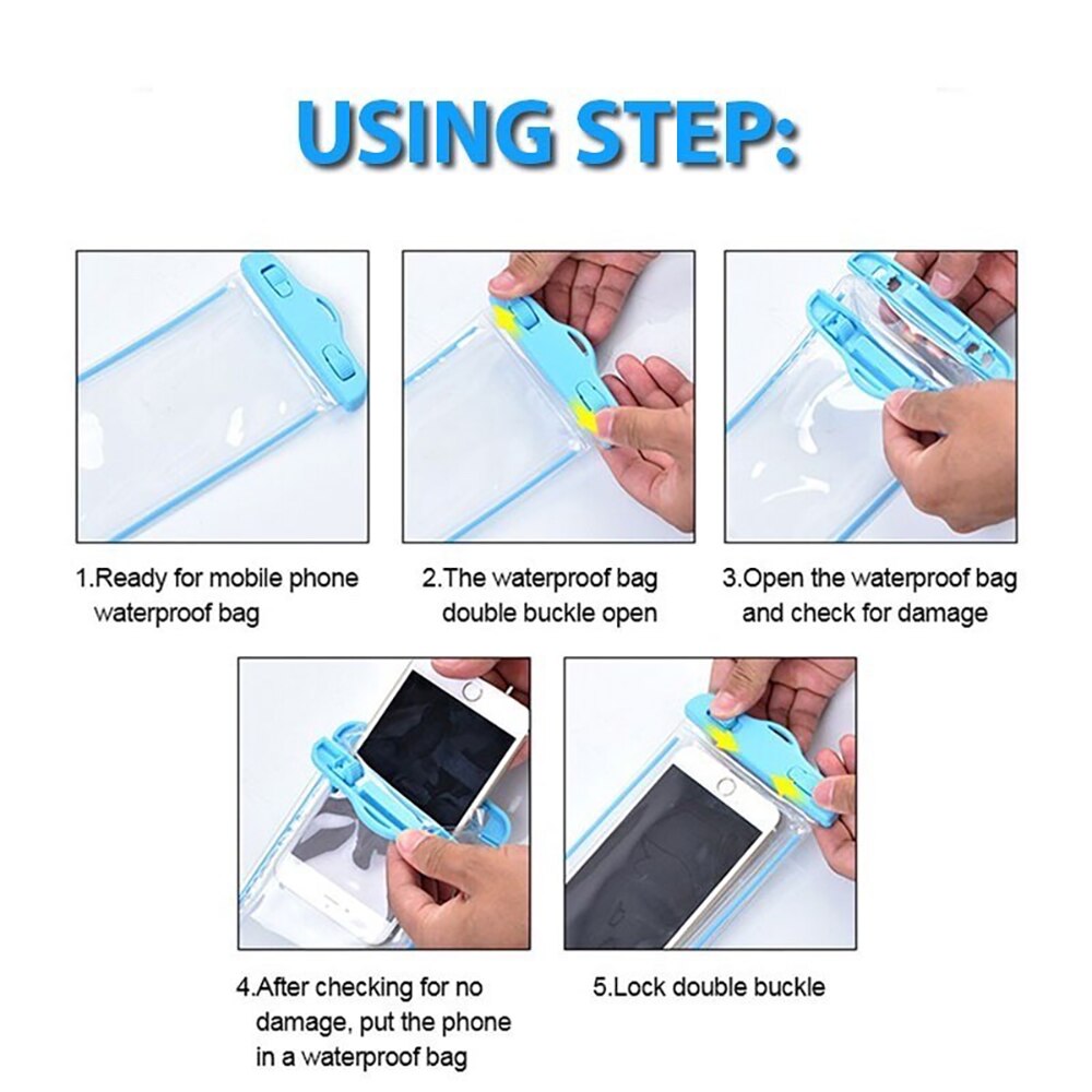 IP68 Universal Waterproof Mobile Phone Shell Waterproof Bag Mobile Phone Bag PV Cover For iPhone 12 11 Pro X 7 8 Samsung Xiaomi