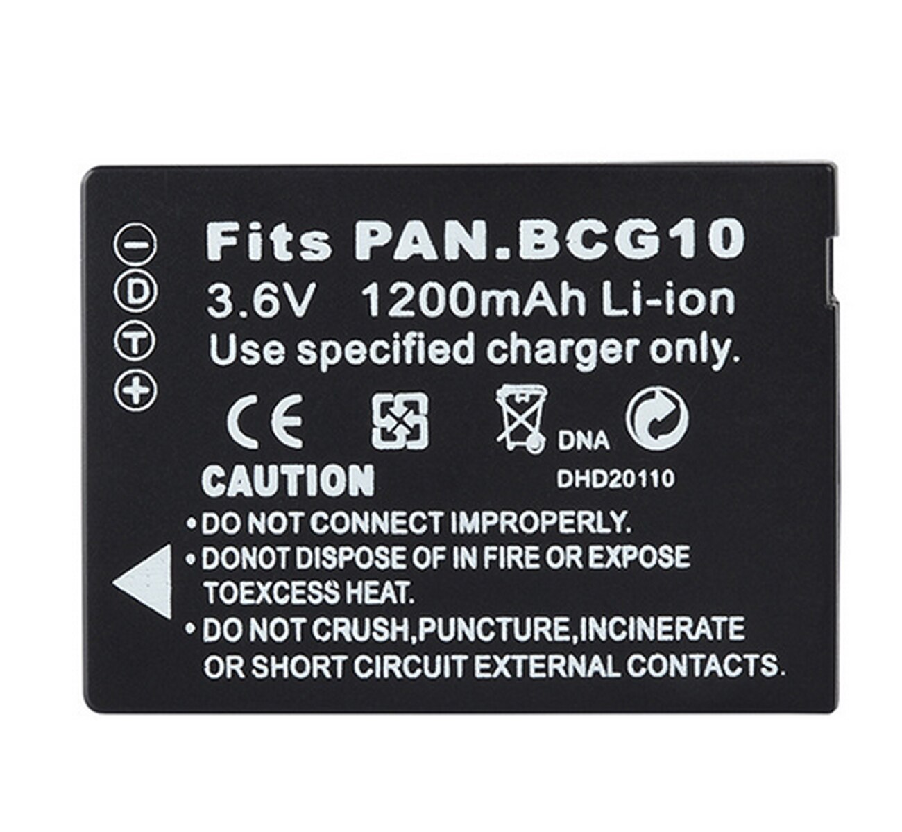 Paquete de batería para cámara Digital Panasonic Lumix DMC-TZ6, TZ7, TZ8, TZ9, TZ10, TZ18, TZ19, TZ20, TZ22, TZ25, TZ30, TZ35