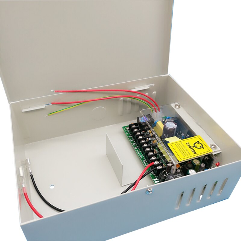 Interruptor de Control de acceso fuente de alimentación AC110 ~ 260V entrada DC12V5A salida para acceso cerradura de puerta soporte batería función de respaldo: 1pcs power supply