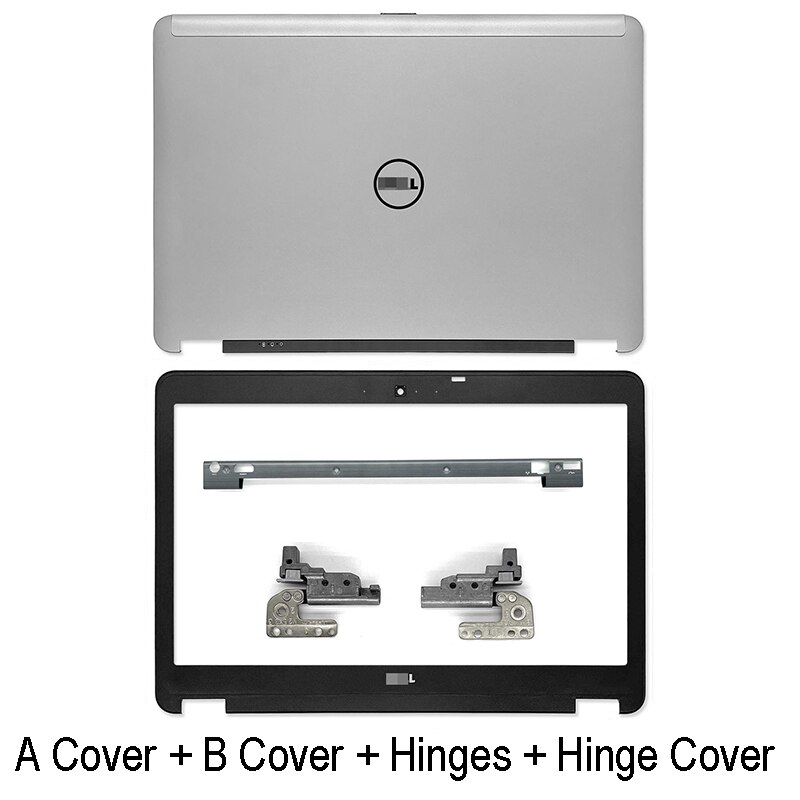 For Dell Latitude E6440 Series Laptop LCD Back Cover Front Bezel Hinges Palmrest Bottom Cover 099F77 07VNN5 Non Touch