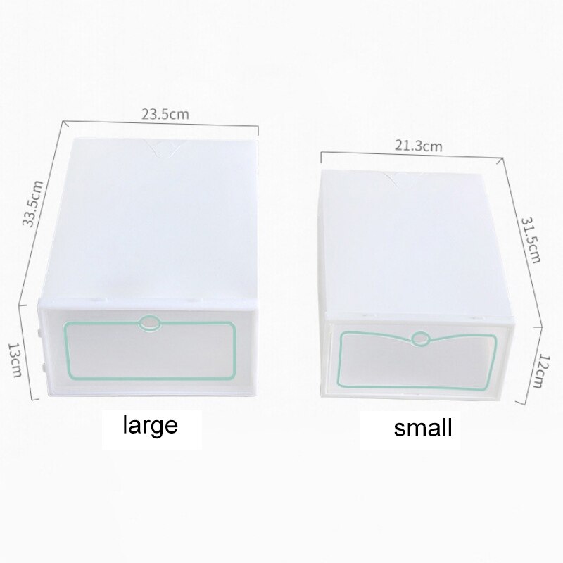 Plastic Foldable Shoes Box Transparent Storage Shoe Box Drawer Organizer Household DIY Shoebox Drawer Divider Home Storage