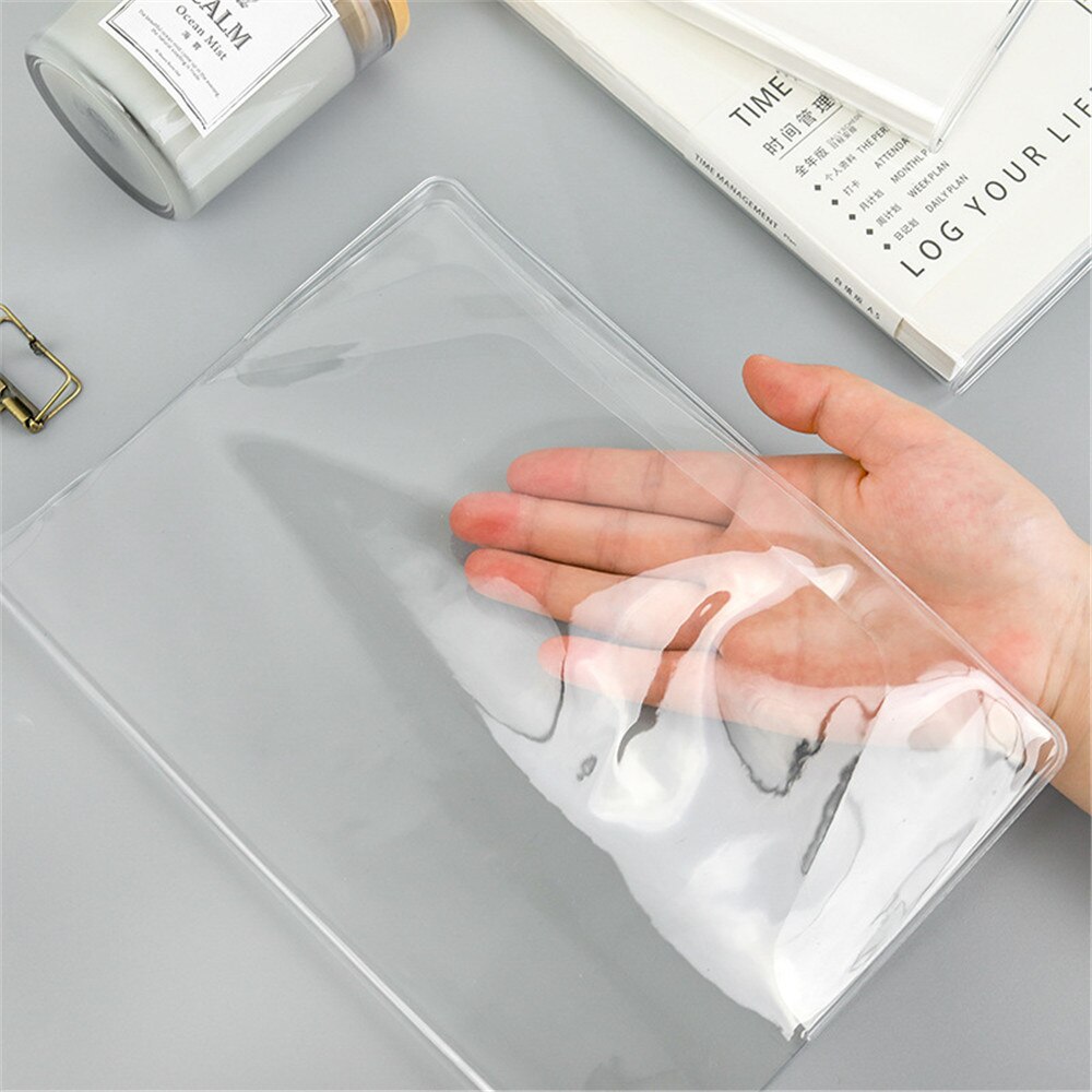 A5/A6 Pvc Cover Transparante Beschermhoes Film Mouw Notebook Waterdichte Tijdschriften Planner Boek Dagboek Bescherm Cover Levert