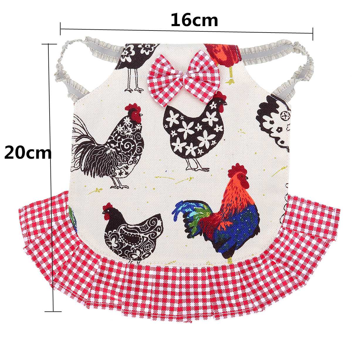 Szelki z kurczaka kamizelki kura z pasującym elastyczny pas wygodna oddychająca ochrona tyłu drobiu fartuch z kurczaka