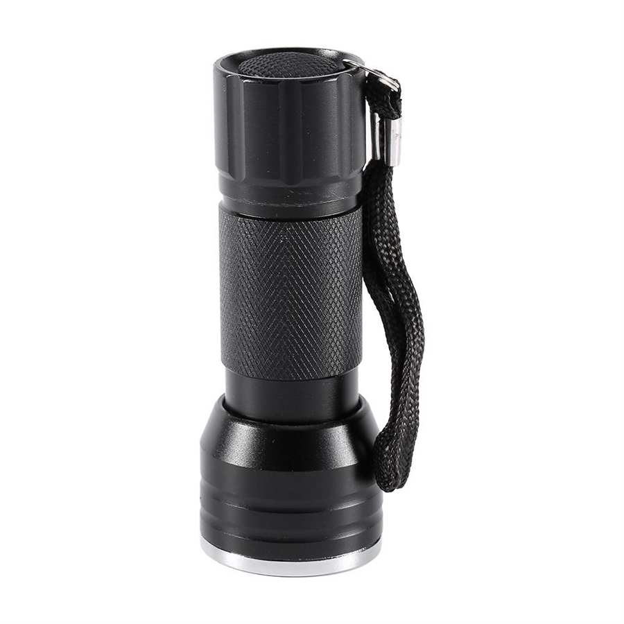 21 LED Flashlight Torch Light Aluminium Violet Backlight Detection G❤EE