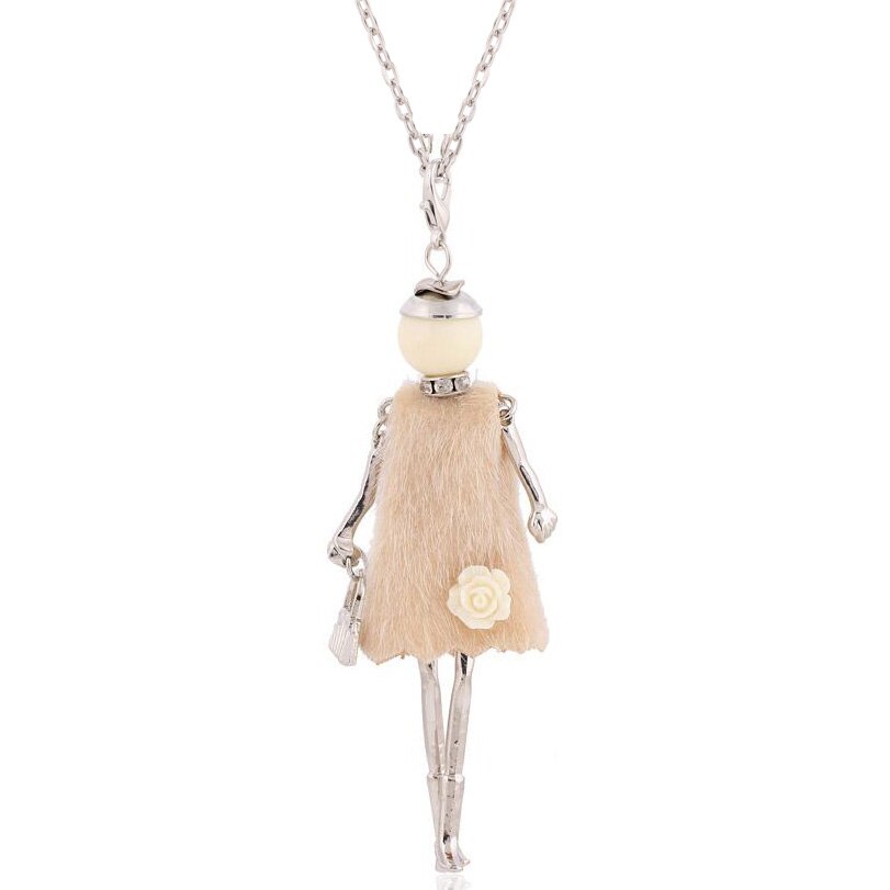 Verklaring Ketting Hanger Leuke Sieraden Lady Lange Ketting Vrouwen Bloem Charms Hanger Bohemian Maxi Accessoire: NN2020-019