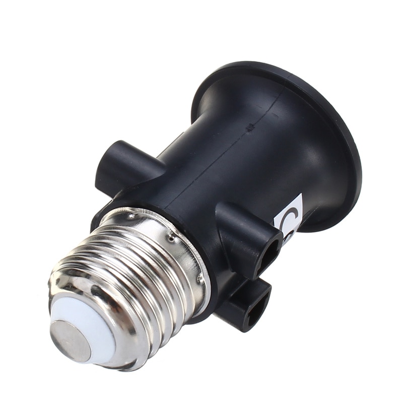 AC100-240V 4A Pbt Brandwerende E27 Lamp Adapter Lamp Holder Base Socket Met Eu Plug Ondersteuning