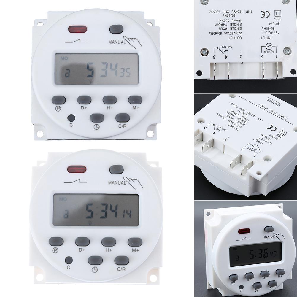 Digital LCD Display Power Timer Weekly 7Days Programmable Time Relay Switch Digital LCD Display Power Timer Switch Accessories