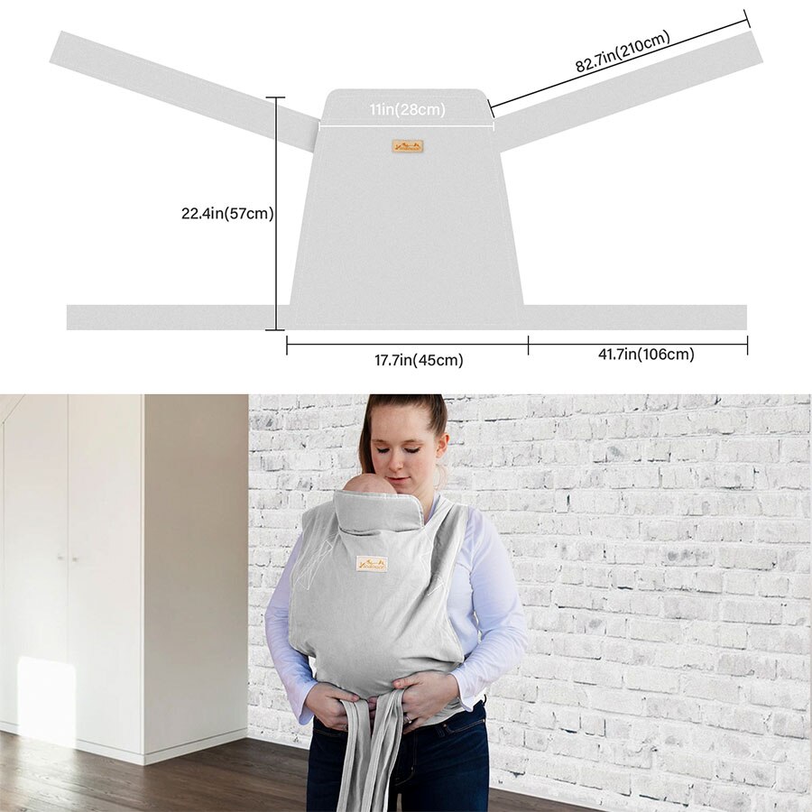 Viedouce ergonomische Ring Schlinge stoff Baby Träger wickeln Baby wickeln platte kleinkind Kleinkind puppe schulter Ring vorne träger