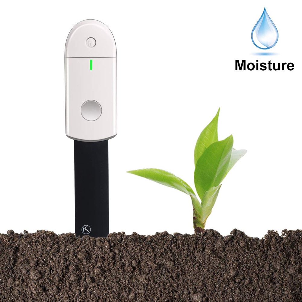 Waterproof Soil Water Monitor Soil Moisture Meter Test Kit Hygrometer Led Lights Instant Detection for Indoor Plants Gardening