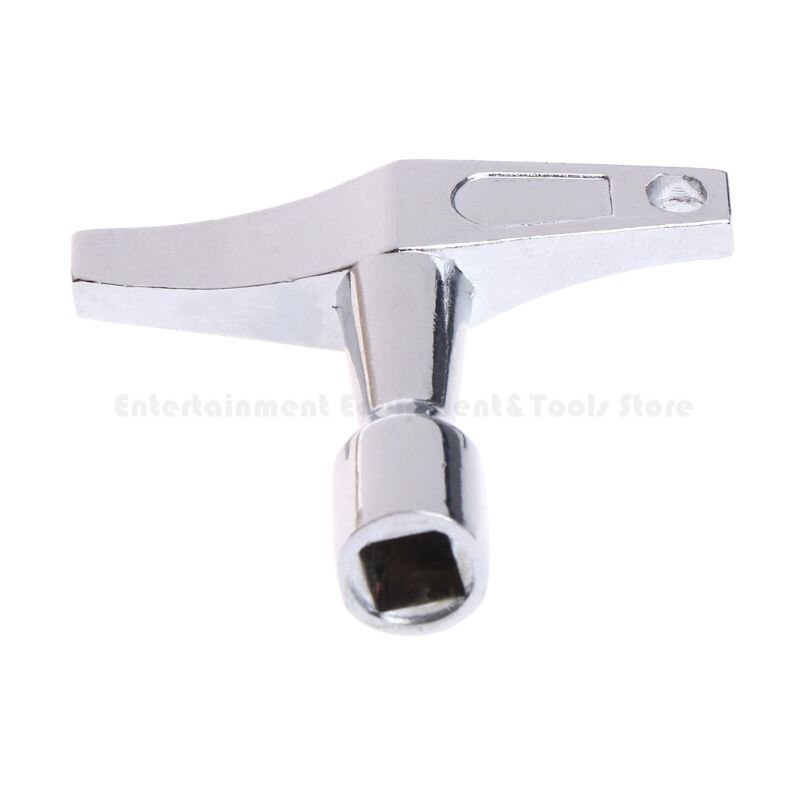 2pcs Portable Alloy Drum Key Regulator Standard Square Mouth Drum Wrench with Keyhole Percussion Instruments Parts
