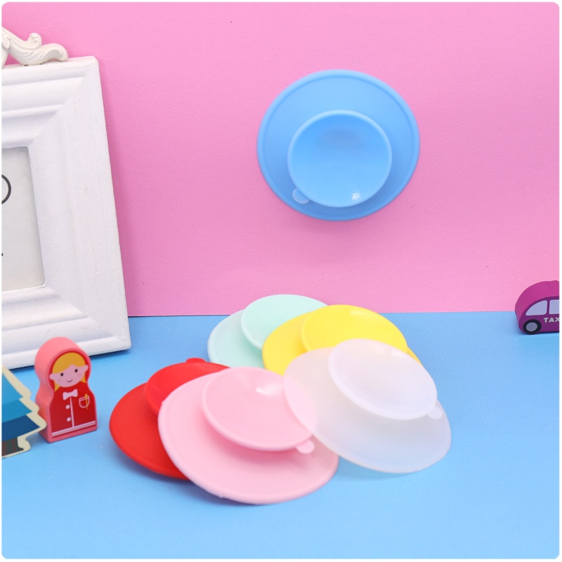 Plato de silicona con ventosa para bebés, tazón de alimentación anticaída de doble cara, antideslizante, ,