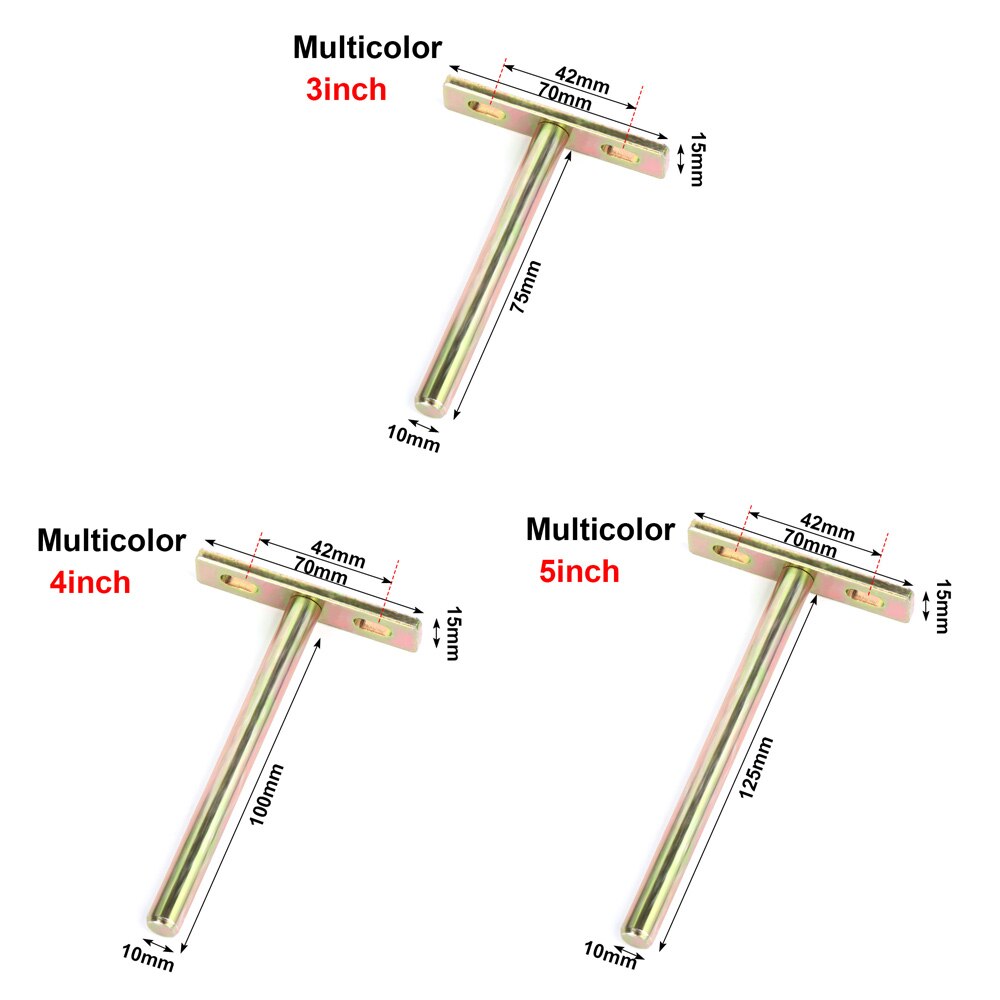 T Shape Furniture Frames Shelf Brackets Wall Shelves Supports Metal Brackets Concealed Screw Mounting Plate Furniture Parts