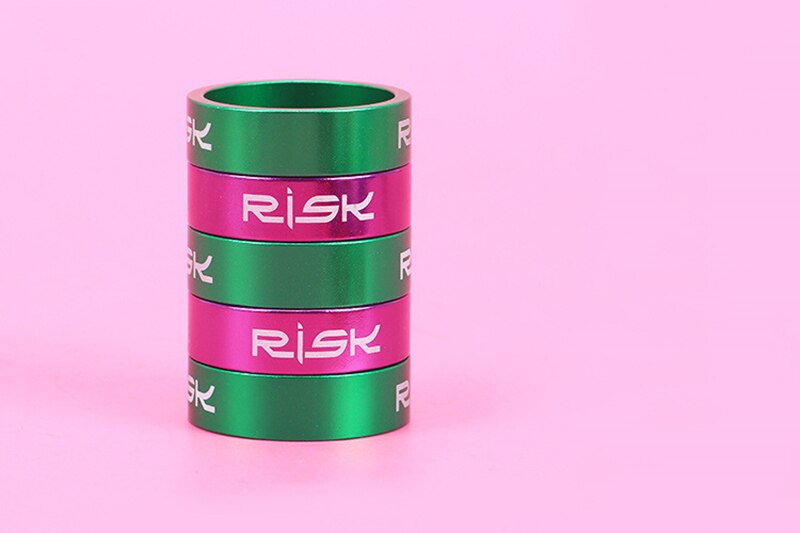 Espaçadores para haste de garfo e arruela de bicicleta, 4 unidades, 5mm mtb, liga de alumínio, headset, arruela, guiador, diy peças para 28.6mm