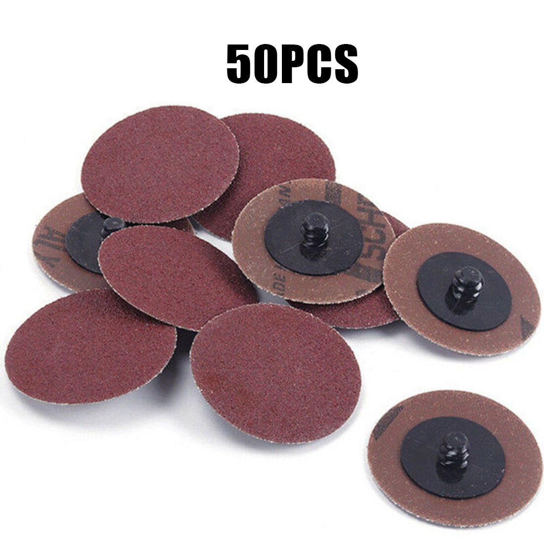 50Pcs 2 Inch 50 Mm Sanding Discs Sandpapers Abrasive Polishing 36 Grit Set Brand And Sanding Discs