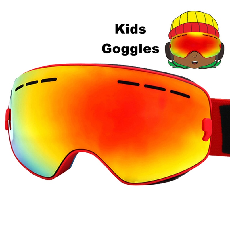 Kinderen Ski Brillen Anti-Fog Dubbele Lens Skibril UV400 Ski Snowboard Skateboard Sneeuw Goggles Ski Bril 4-16Y