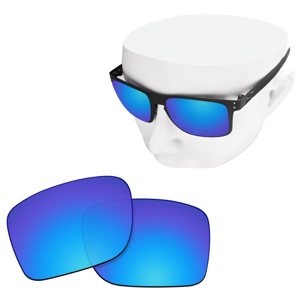 OOWLIT-verres de remplacement en Polycarbonate | Anti-rayure, pour lunettes de soleil polarisantes-Oakley Holbrook métal OO4123: Blue Non Polarized