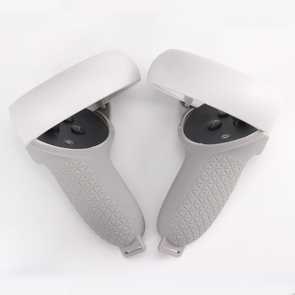 Vr Siliconen Cover Controller Beschermhoes Handvat Grip Covers Voor Oculus Quest 2 Vr Vr Glas Cover Half Controller