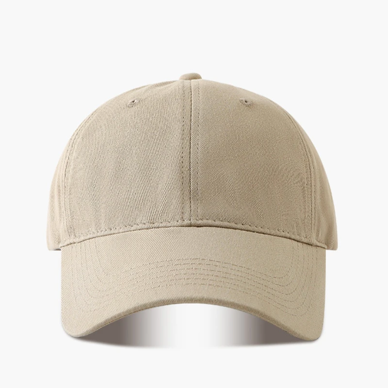 Xxl tamanho grande bonés de beisebol sólido cabeça grande escovado algodão macio extra grande tamanho baixo perfil chapéus de golfe feminino oversize boné masculino: L / Cáqui