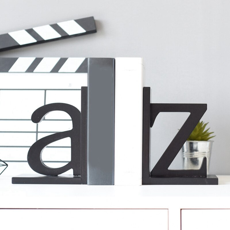 Eenvoudige En Moderne Brief Boekensteun Boekensteun Kantoor Boekenkast Boekensteun Brief Boekenkast Ornament