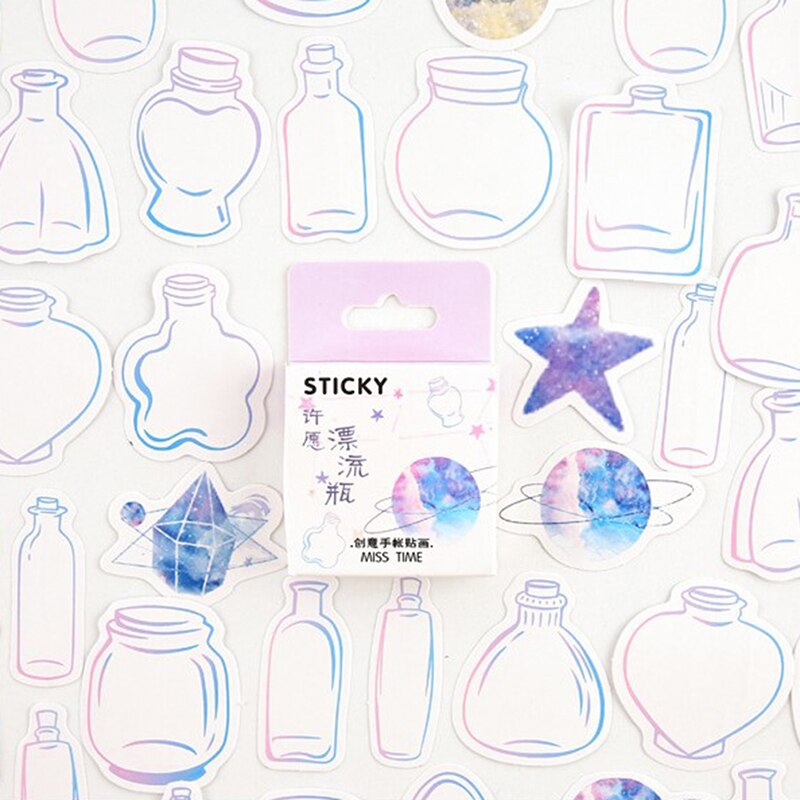 46 Stks/pak Leuke Dieren Kawaii Papier Stickers Groene Veld Dagboek Diy Scrapbooking Label Sticker Briefpapier: H