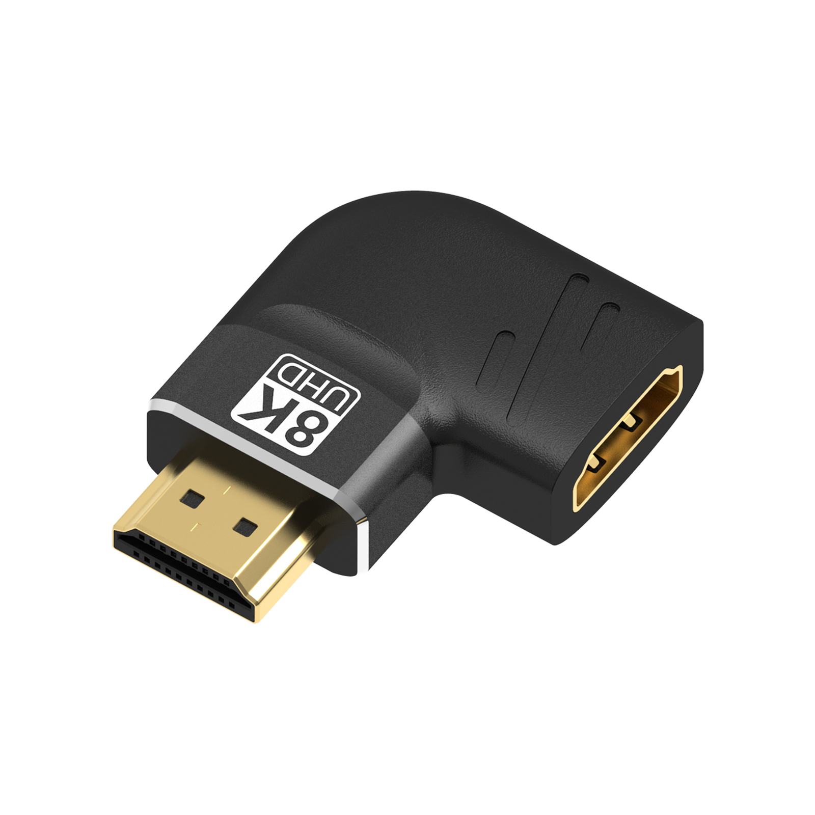 Adaptador de 90 grados Compatible con HDMI, 8K, ángulo recto de 90 grados, 270 grados, Conector de expansión macho a hembra