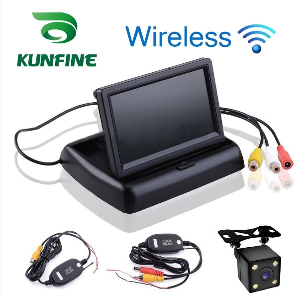 Car Styling 4.3 Inch TFT LCD Screen Car Monitor Display with Wifi Rear View Reverse Backup Camera Car TV Display: Monitor and Wifi Cam