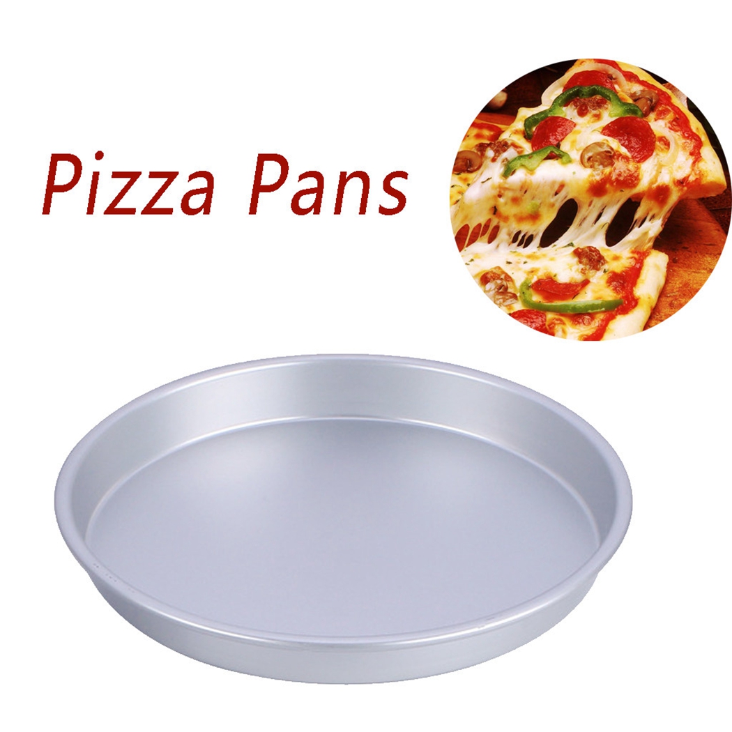 Aluminium Legierung Pizza Backform Nicht-stick Runde Backblech Backen Ätherisches Backform Pan Runde Pizza Platte Für Küche