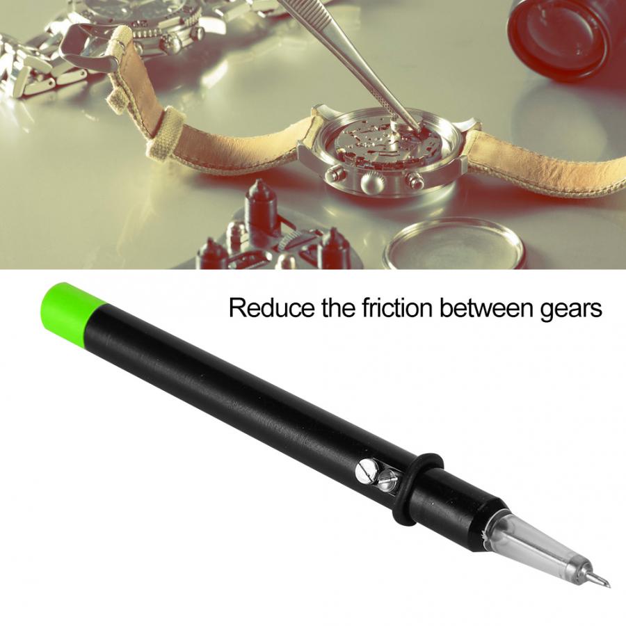 Lubricante automático para reloj, Perno para el aceite, pluma de precisión, pluma engrasadora, Pin, reparación de reloj, Kit de herramientas de costura para relojero