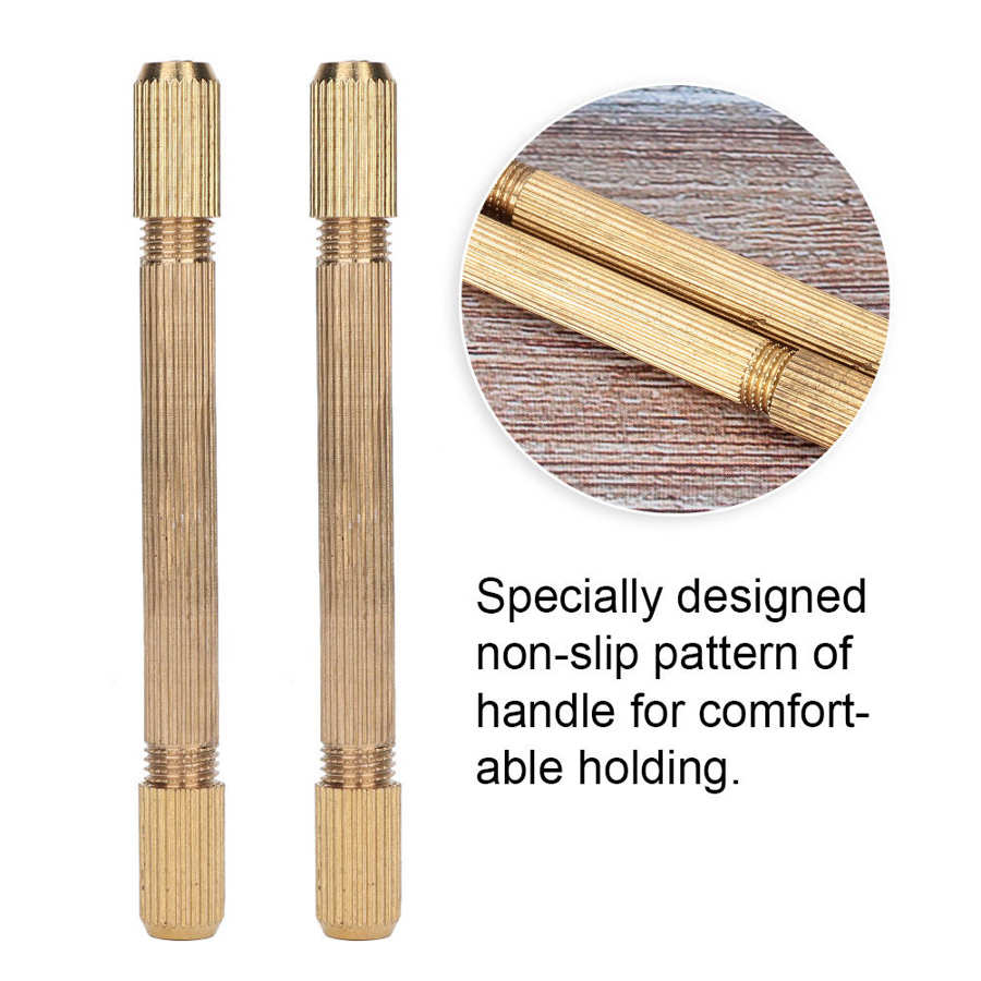 2PCS/Set DIY Pin Vise Model Hand Drill Set Hand Drill Bit Repair Tools