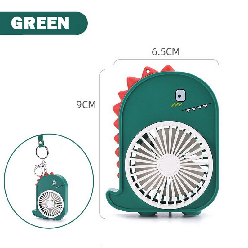 Mini Ventilator Draagbare Persoonlijke Ventilator Met 2 Snelheden En Sleutelhanger: green