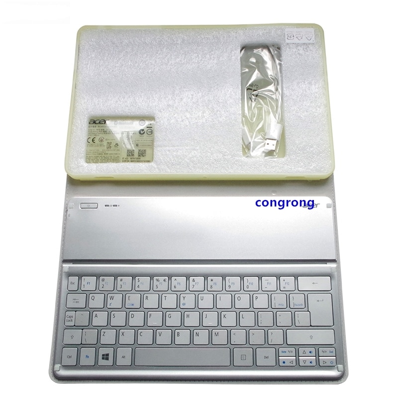 Para Acer W700 W701 P3-171 P3-131 KT-1252 teclado plata nos Wi-Fi bluetooth teclado 11 pulgadas