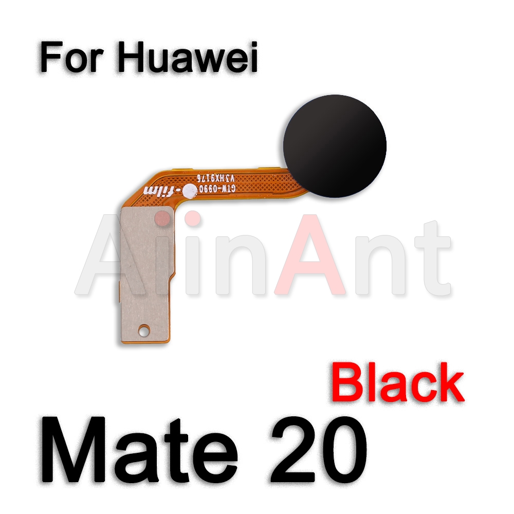 Aiinant Home botón de encendido trasero, escáner de dedo de identificación táctil, Sensor de huellas dactilares, Cable flexible para Huawei Mate 20 Lite Pro, piezas de repuesto: Marrón