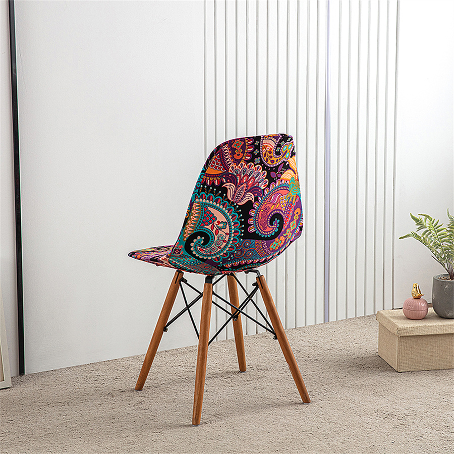 1Pc Bedrukte Eettafel En Stoelhoes Huishoudelijke Elastische Stoelhoes Eames Stoelhoes Speciaal Gevormde Stoelhoes