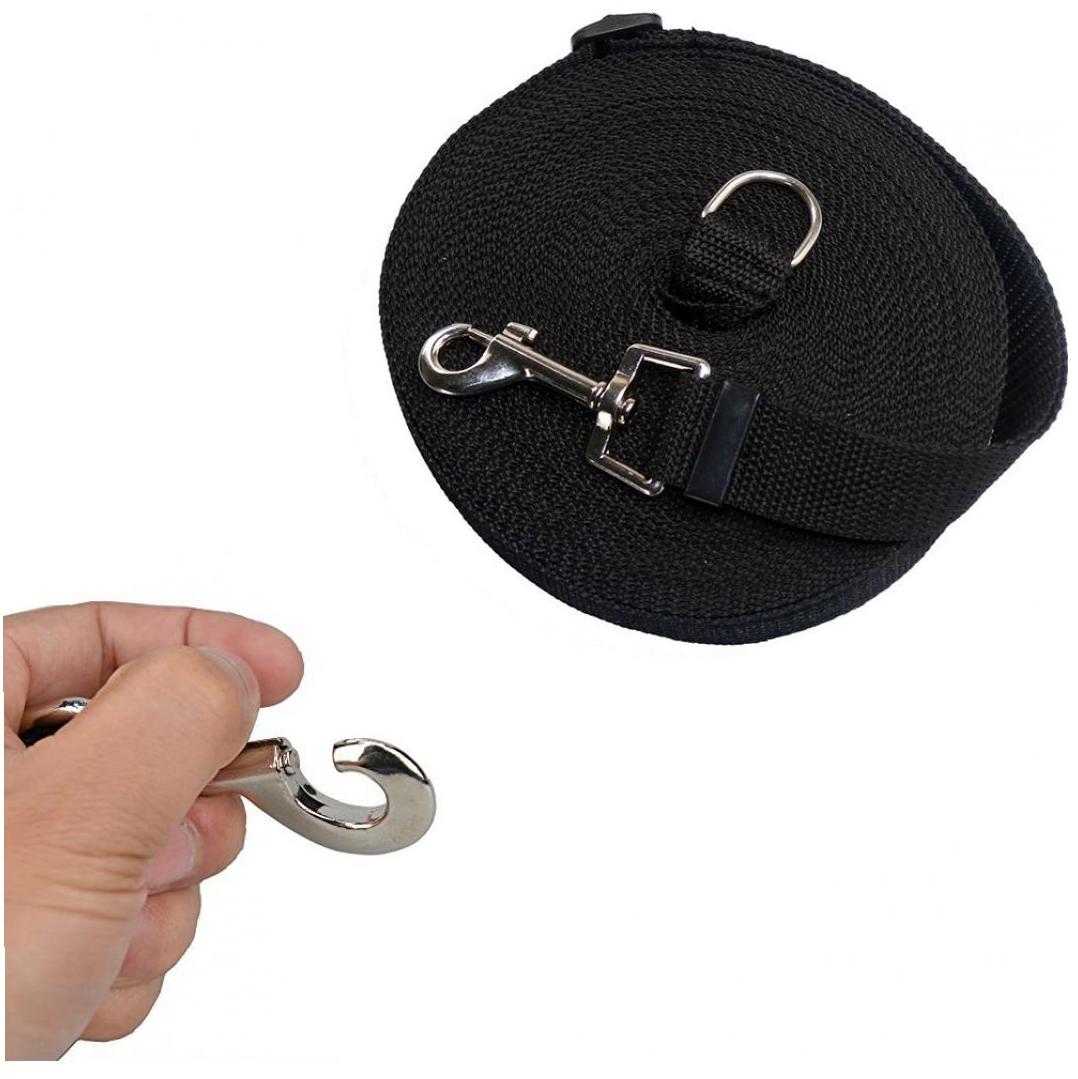 Pet Leash Dog Adjustable Loop Slip Leash Durable Dog Training Rope Lead Traction Rope For Small Medium Dogs 7.5-15m Black