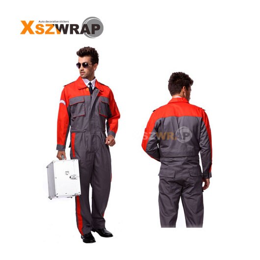 Car Work Clothes Inspection Coverall Man Car Repair Beauty Service Overalls Automobile Repair Uniform: Gray / 180 XXL