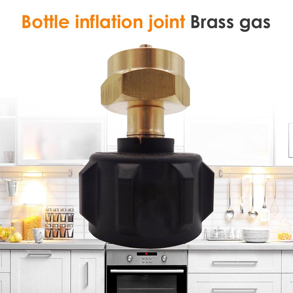 Regulator Valve Propane Refill Adapter for Steel Propane Cylinder with QCC1