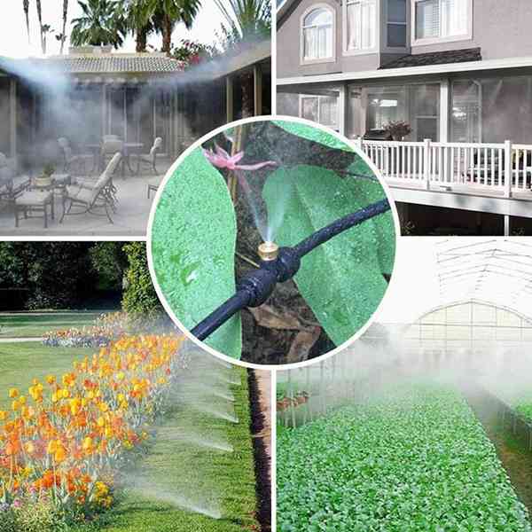 Dysze rozpylające zestaw dysze przeciwmgielne robić systemu chłodzenia mgłą patio układ chłodzenia na zewnątrz ogród wodny pan