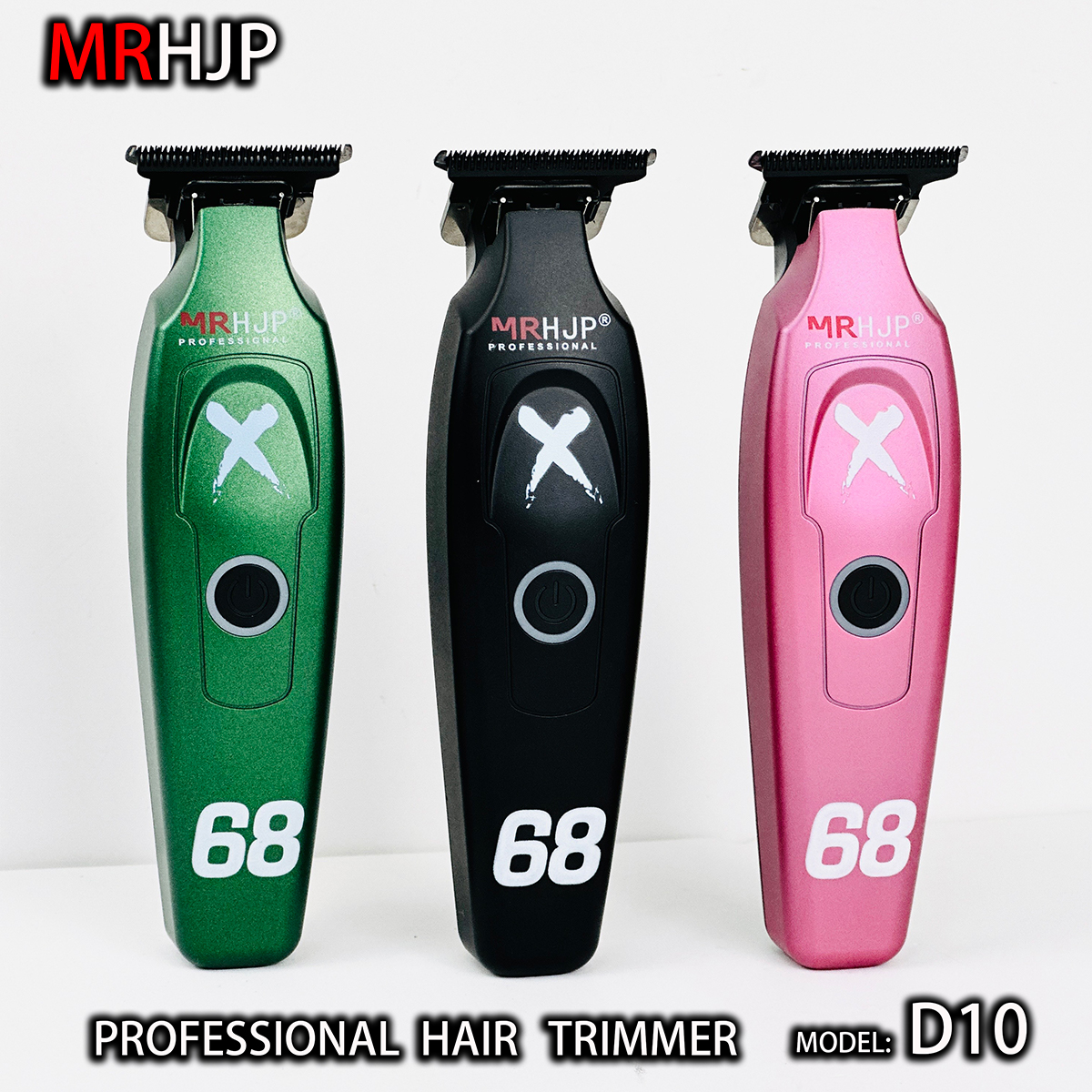 HJP D10 7000 rpm 1800 mAh Professionele heren Tondeuse 0 Afstand DLC Blade Hoge Snelheid Geluidsarme Tondeuse voor Kapper