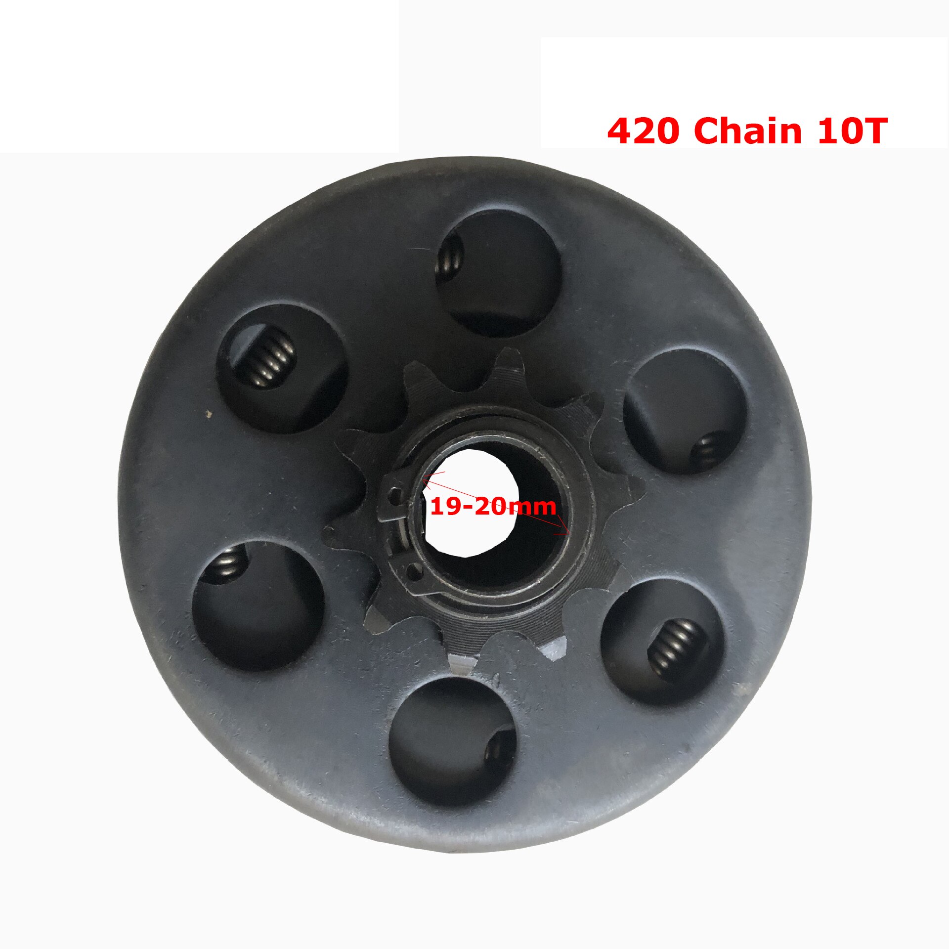 Model Sprocket Go Kart Clutch 168F 10T 420 Chain 19mm for Go Kart Mini Bike Motorbike Parts