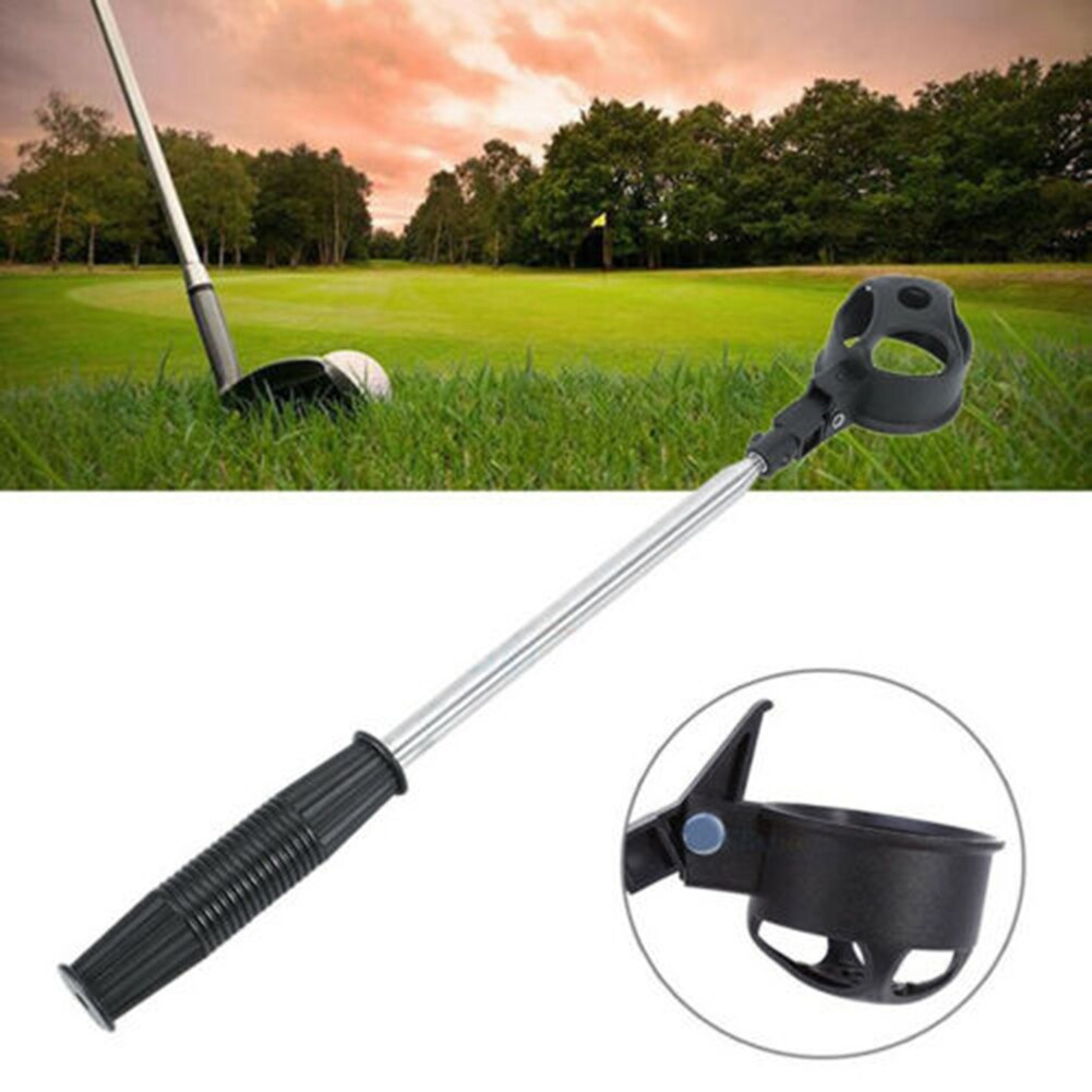 Portable Stainless Steel Shaft Telescopic Golf Ball Pick Up Retriever Scoop Chic