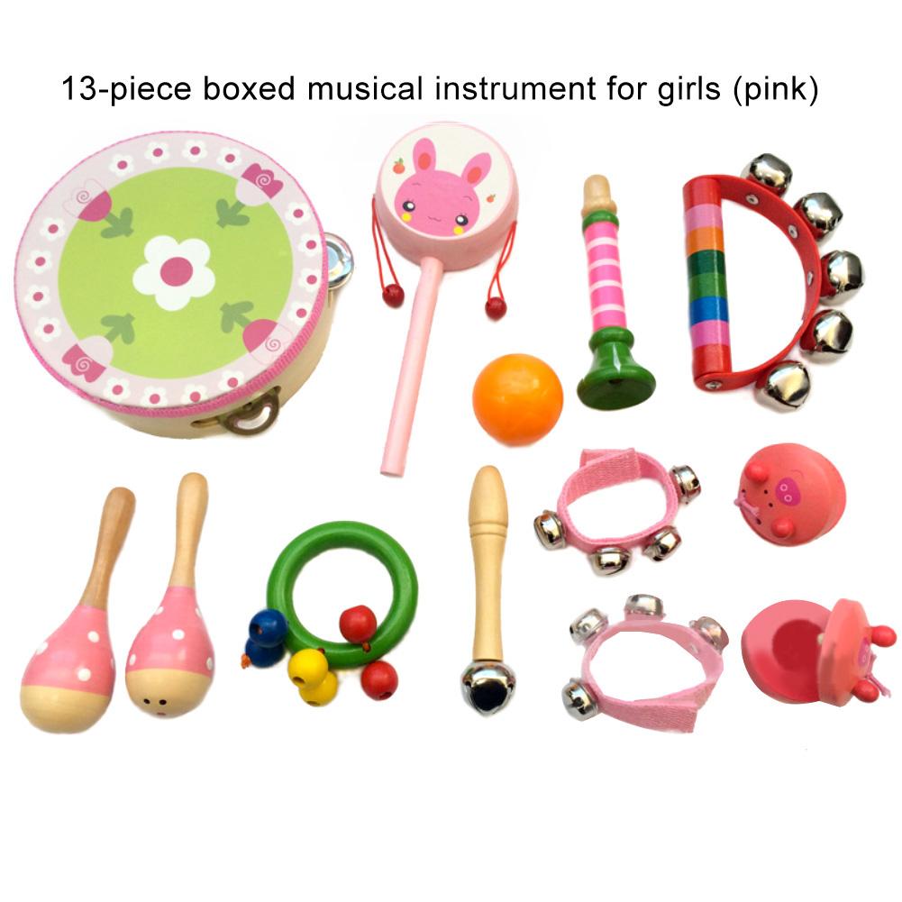 Giocattolo educativo durevole leggero per bambini 13 pz/set Kid strumento musicale a percussione aiuto didattico giocattolo educativo