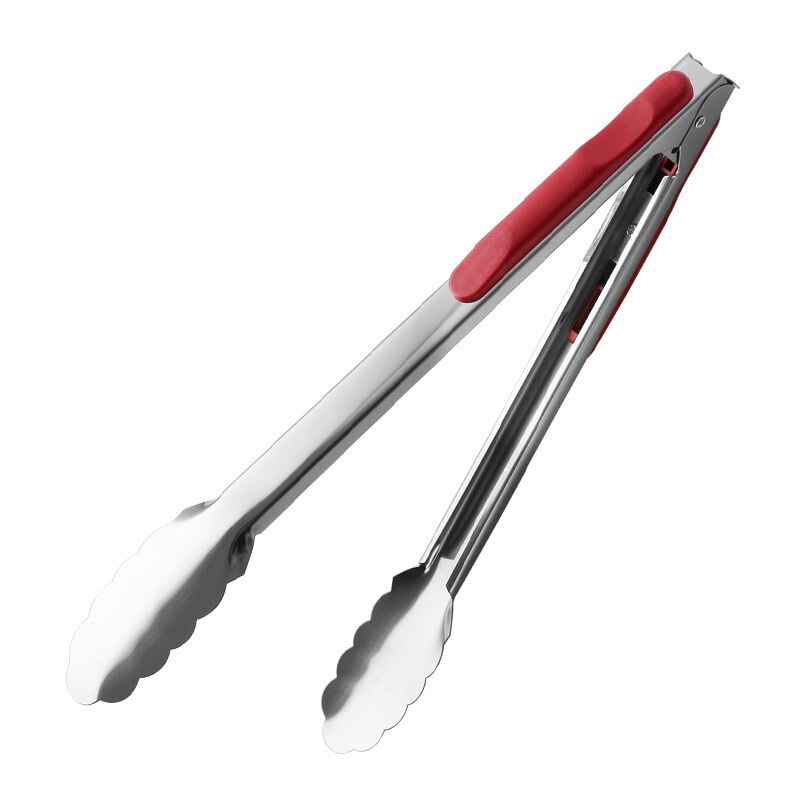 3 estilos de accesorios de cocina Gadgets de acero inoxidable barbacoa pan Clip de comida Anti-escaldado mango utensilios de cocina herramientas de cocina: 31CM