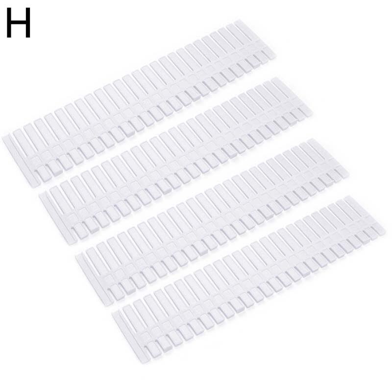 2/4Pcs DIY drawer storage divider PP free combination divider Drawer storage divider DIY plastic drawer divider: 08