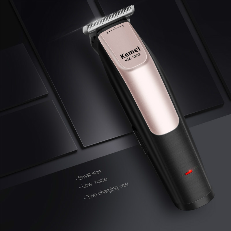 Kemei 0 Mm Kaalhoofdige Tondeuse Elektrische Tondeuse Oplaadbare Razor Cordless Verstelbare Mannen Haar Snijder Baard Kapper 34