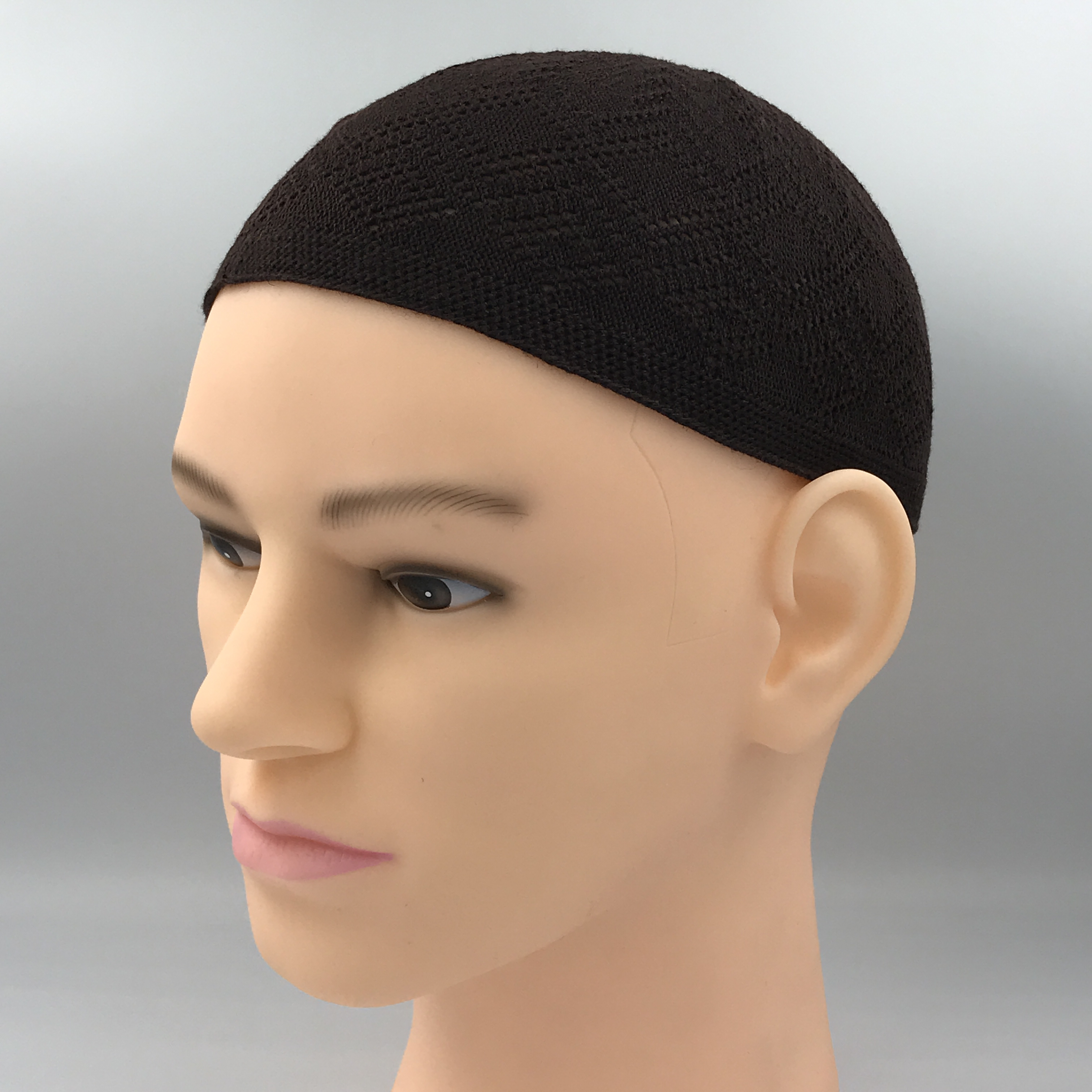 Chapeau de prière musulman or homme islamique Turban indien pour hommes arabie saoudite vêtements Islam Keffiyeh turc Kufi casquette mari écharpe: Marron
